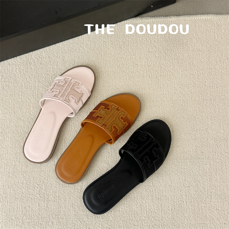 Women's One-Strap Slide Sandals 2025 Summer New Trendy Nose Ring Outdoor Vacation Beach Slippers - Image 3